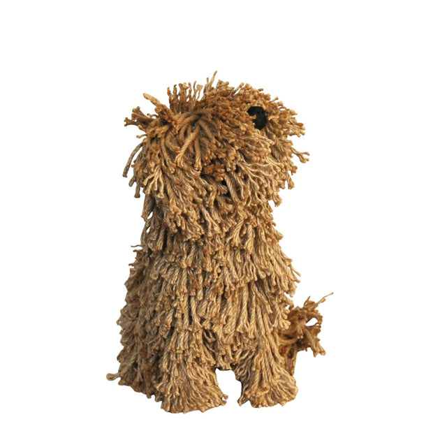 Aquarelle Home Natural Dougal Dog Sitting Sculpture - Old Railway Line Garden Centre