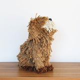 Aquarelle 40cm Natural Dougal Dog Sitting Sculpture