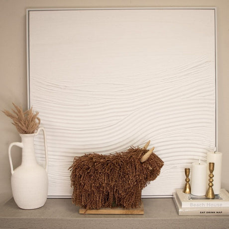 Aquarelle Morag Jute Brown Highland Cow - Old Railway Line Garden Centre