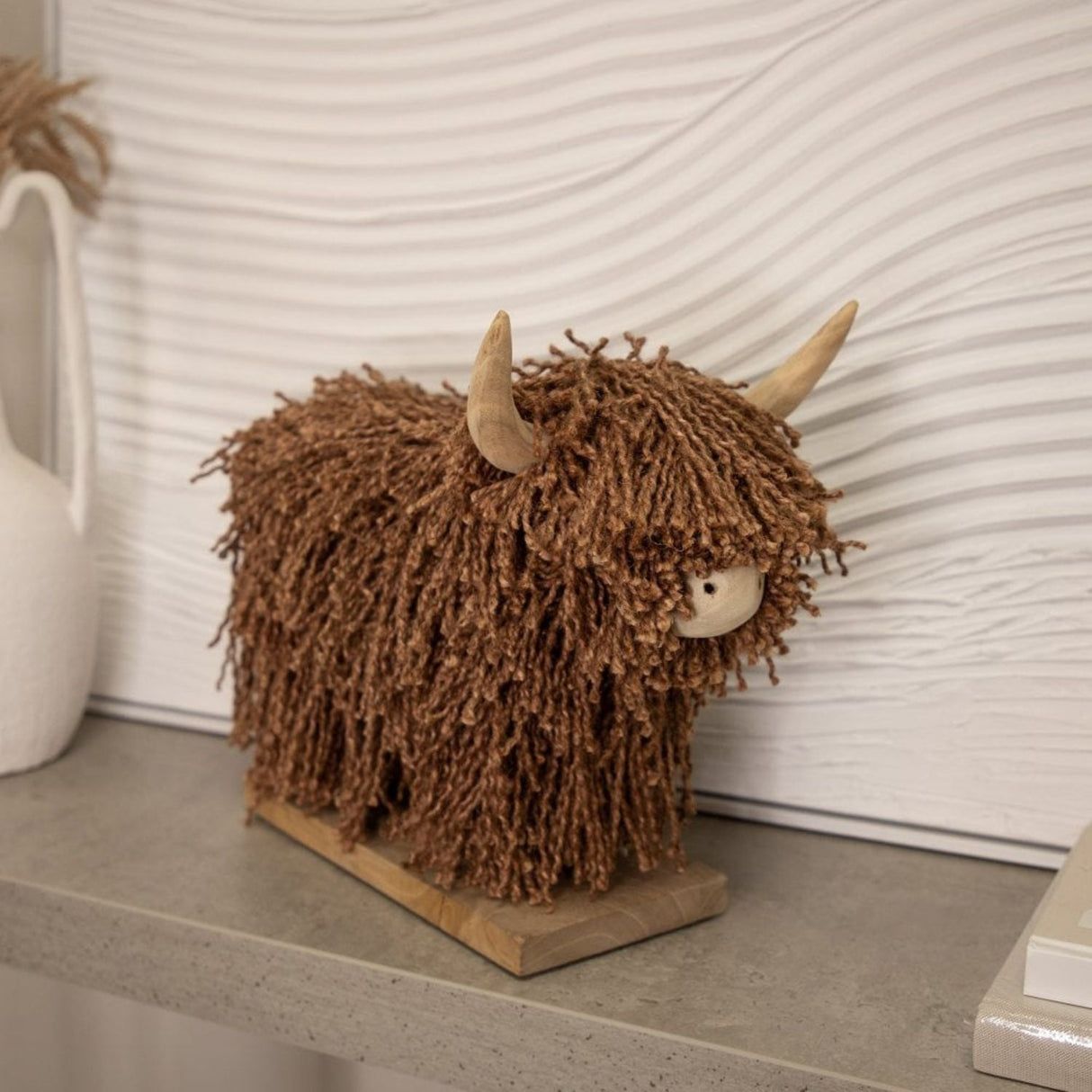 Aquarelle Morag Jute Brown Highland Cow - Old Railway Line Garden Centre