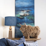 Aquarelle Morag Jute Brown Highland Cow