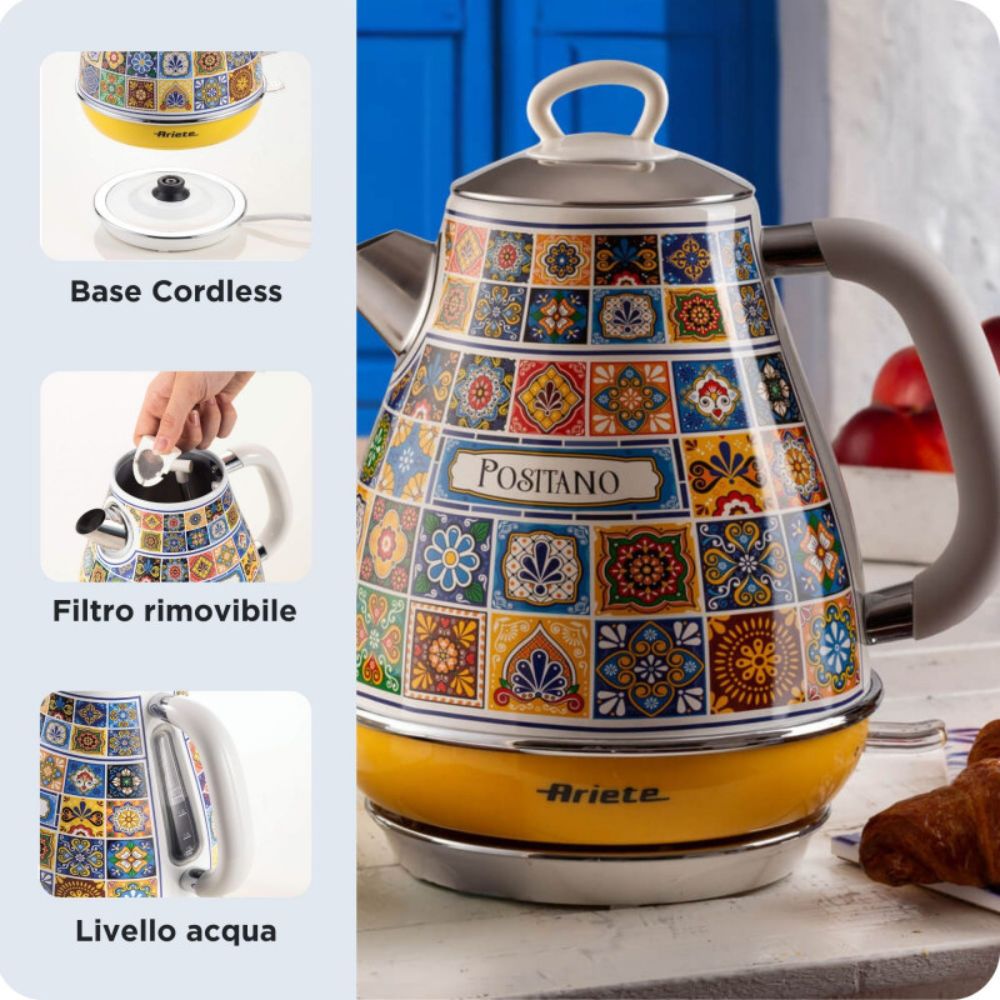 Ariete 1.7L Positano Cordless kettle