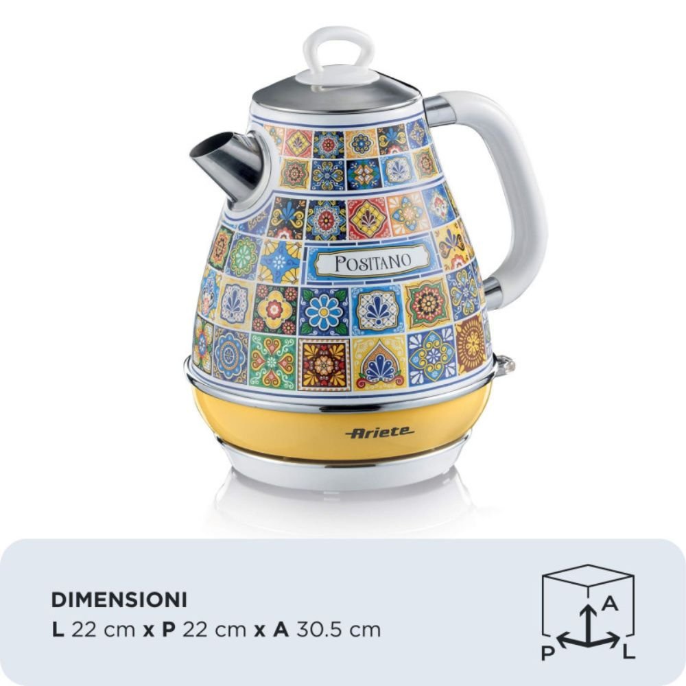 Ariete 1.7L Positano Cordless kettle - Old Railway Line Garden Centre