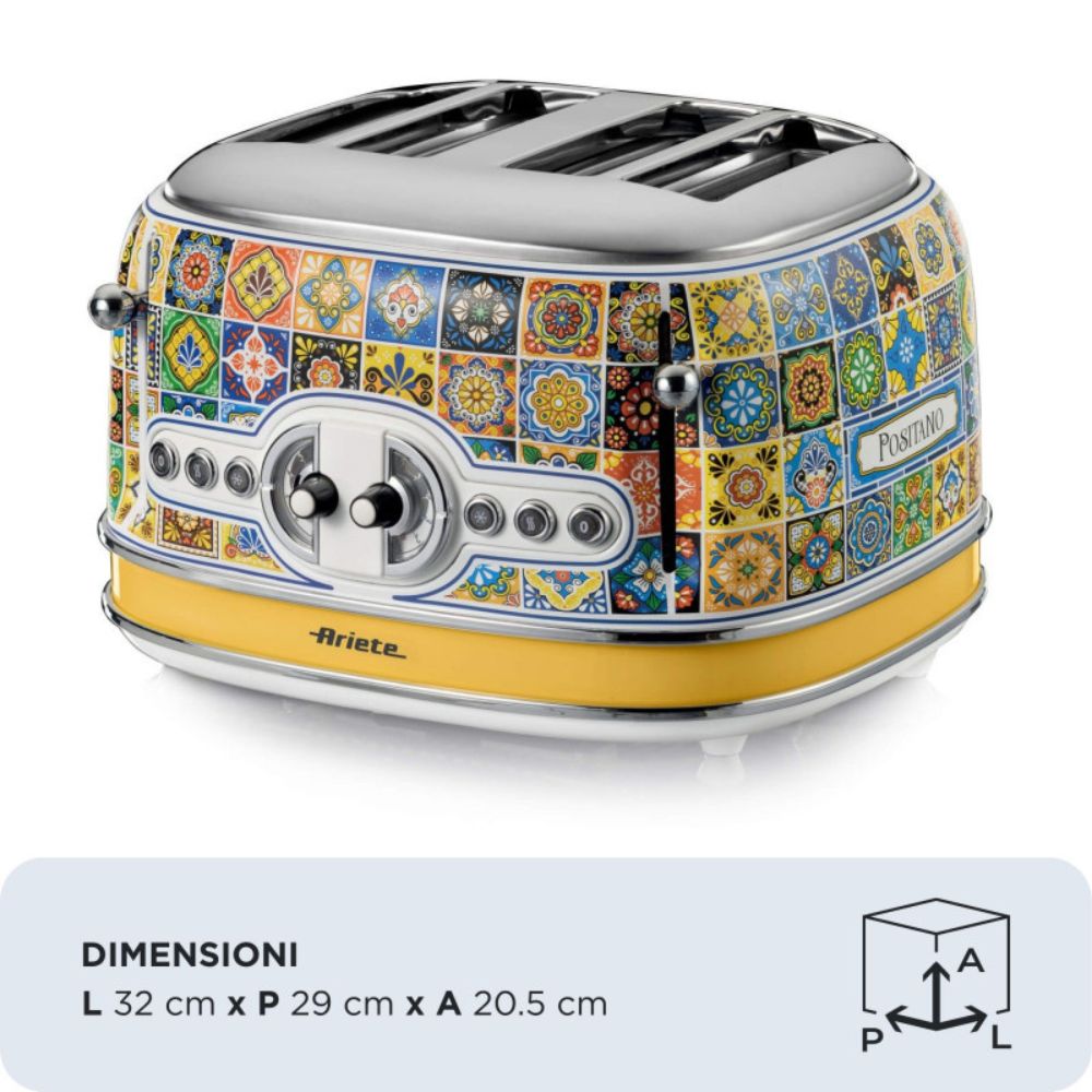 Ariete 4 slice Positano Toaster