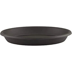 Artevasi 22cm Anthracite Round Saucer - Old Railway Line Garden Centre