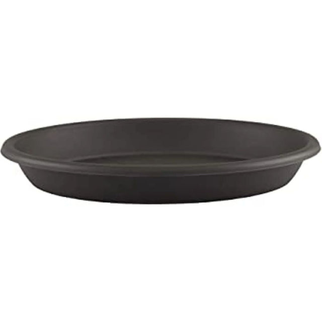 Artevasi 22cm Anthracite Round Saucer - Old Railway Line Garden Centre