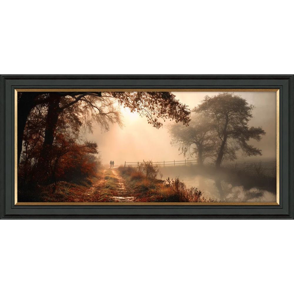 Artko 110cm Hand FInished 'Amber Afternoon' Framed Print by M. Torelli