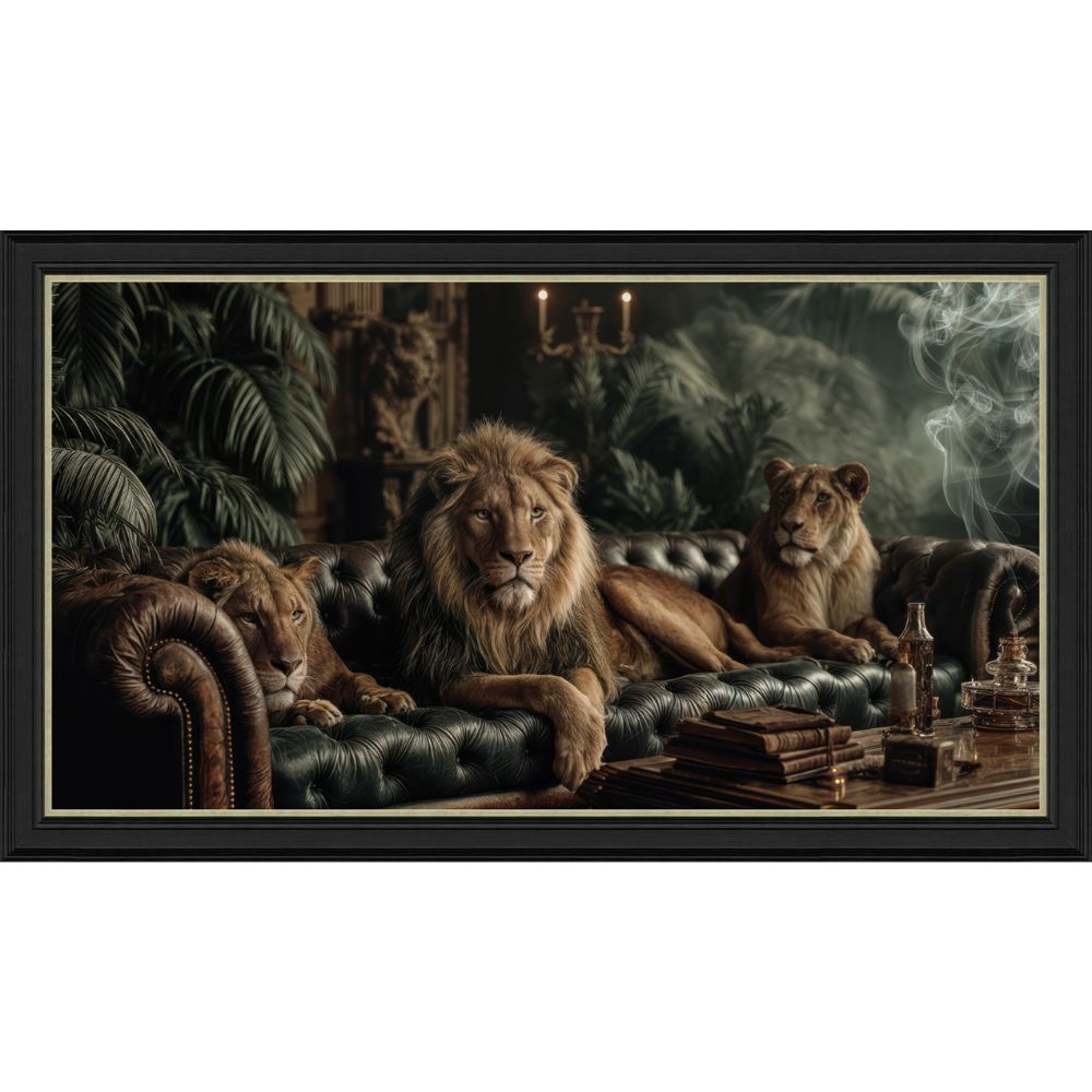 Artko 120cm Three Lions Framed Print