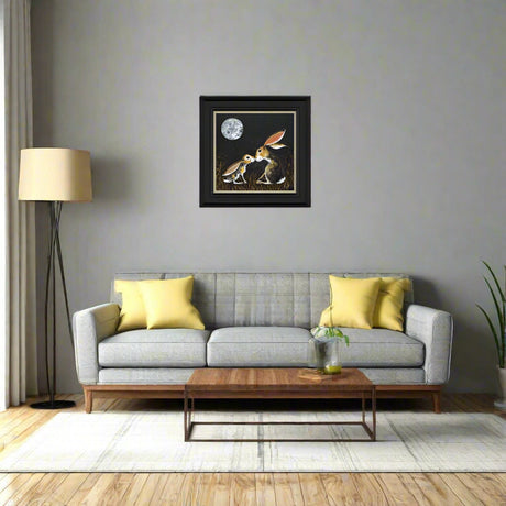 Artko 39cm Hand Finished 'To The Moon And Back' Framed Print by Quinn Russell