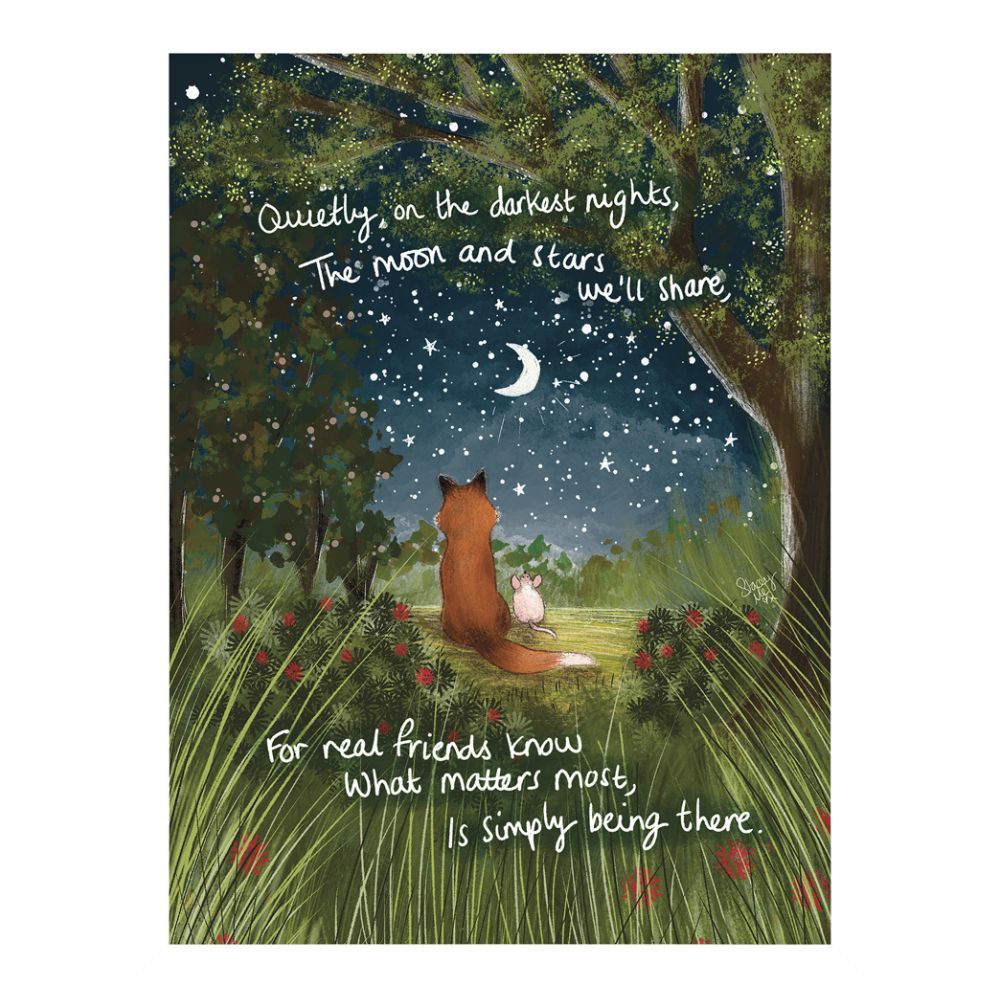 Artko 42cm 'Being There' Print by Fox Under The Moon