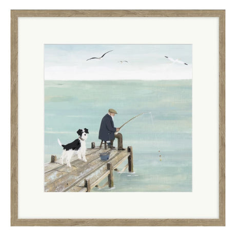 Artko 42cm Fishing Buddy Framed Print By Lucy Hart - Old Railway Line Garden Centre