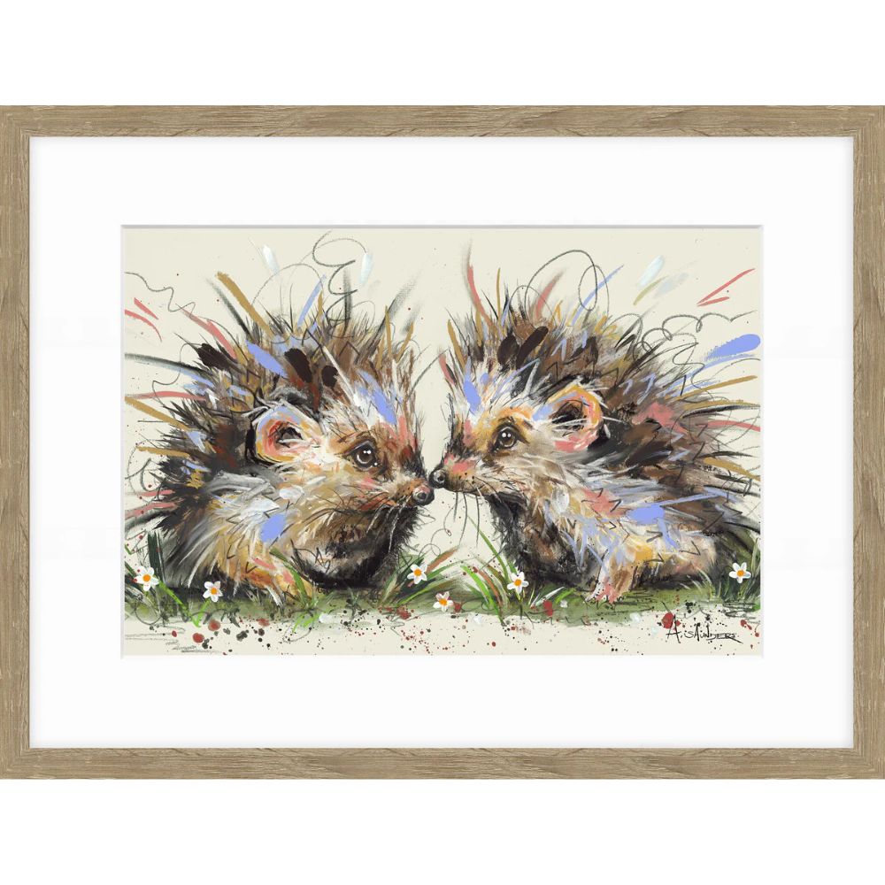 Artko 42cm 'Hedgehugs' Framed Print by Ashley Saunders
