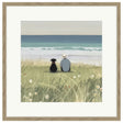 Artko 42cm Man & His Dog Framed Print By Lucy Hart - Old Railway Line Garden Centre