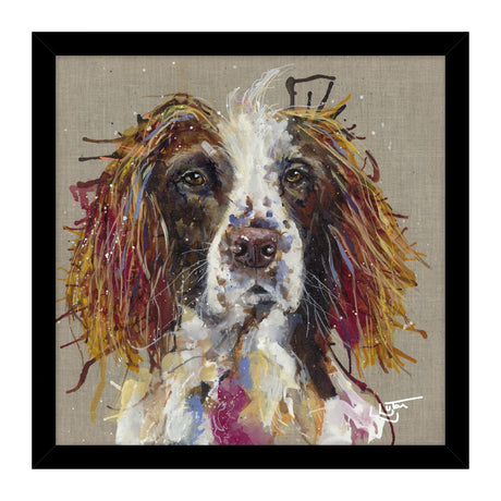 Artko 43.5cm Hand Finished 'Spaniel' Framed Print Louise Luton - Old Railway Line Garden Centre