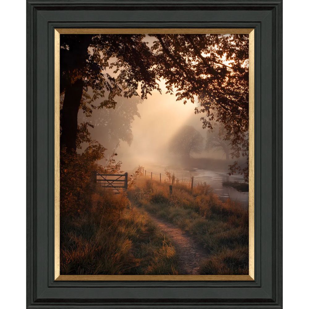 Artko 60cm Hand FInished 'Falling Light I'  Framed Print by M. Torelli
