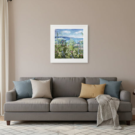 Artko 61cm Hand Finished 'Seaside Bloom I' Framed Print by Charlotte Oakley
