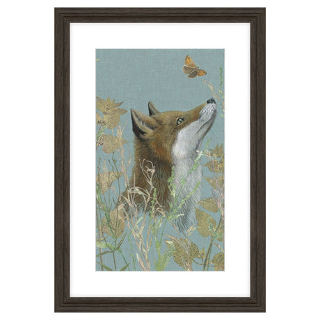 Artko 65cm 'As The Day Gives Way Fox' Framed Print by Jade Taylor - Old Railway Line Garden Centre