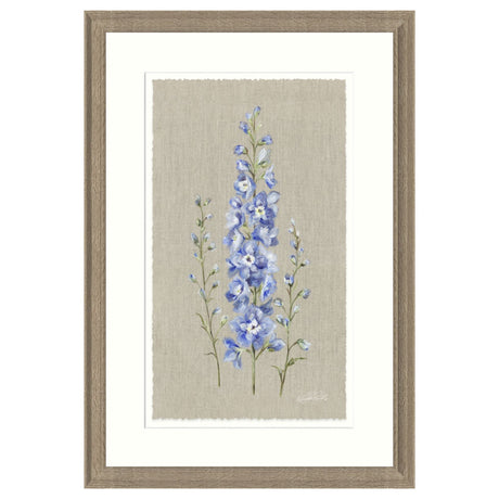 Artko 65cm 'Delphiniums' Framed Print by Nicola Jane Rowles - Old Railway Line Garden Centre