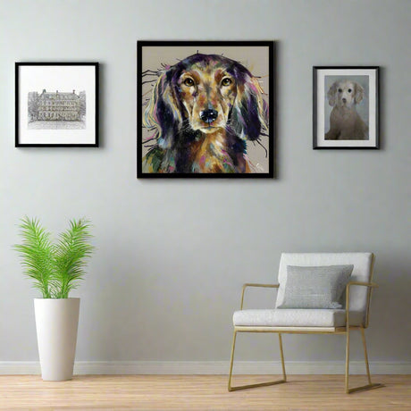Artko 75cm 'Frankie The Dog' Canvas Print by Louise Luton