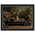 Artko 90cm Hand Finished 'Lounging Leopard' Framed Print by Artko Designs - Old Railway Line Garden Centre