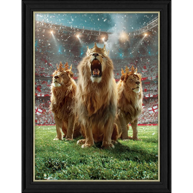 Artko 90cm Kings of the Pitch Framed Print - Old Railway Line Garden Centre