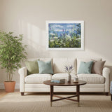 Artko 91cm Hand Finished 'Floral View' Framed Print by Charlotte Oakley - Old Railway Line Garden Centre