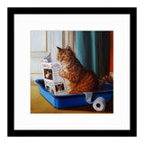 Artko 43.5cm 'Kitty Throne' Framed Print by Lucia Hefferman
