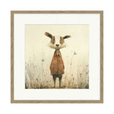 Artko 42cm 'Stick Leg Badger' Framed Print by Lucy Hart
