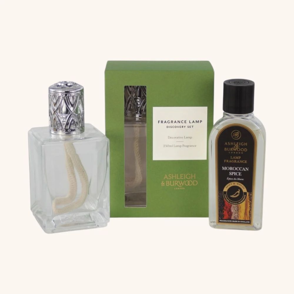 Ashleigh & Burwood Clear Lamp and Moroccan Spice Fragrance Lamp Discovery Set