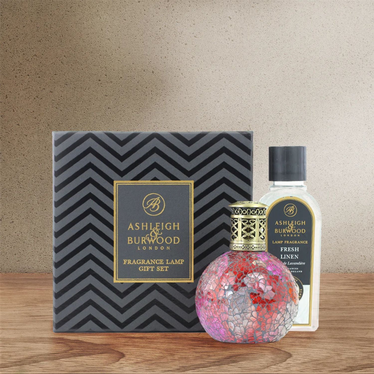 Ashleigh & Burwood Rose Bud & Fresh Linen Fragrance Lamp Gift Set - Old Railway Line Garden Centre