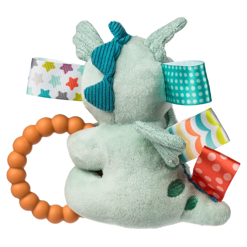 Aurora World Mary Meyer Taggies Drax Dragon Baby Rattle
