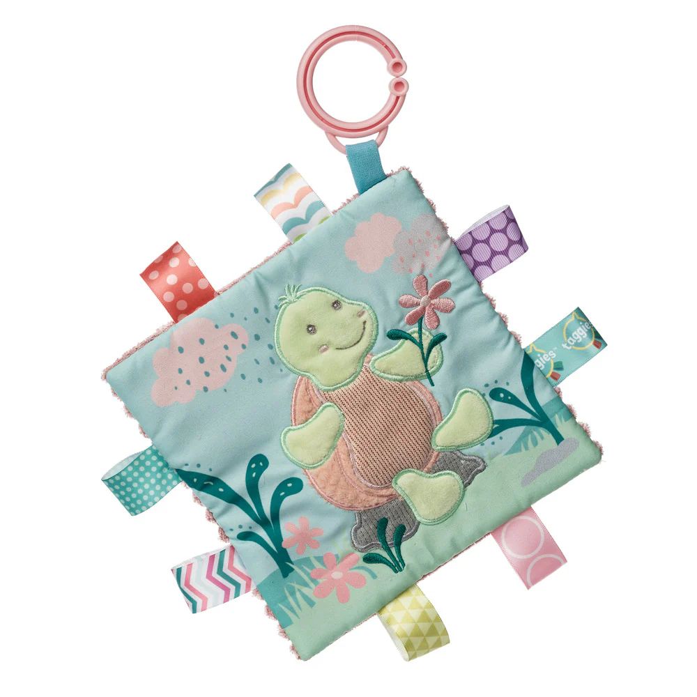 Aurora World Mary Meyer Taggies Turtle Crinkle Me Baby Book