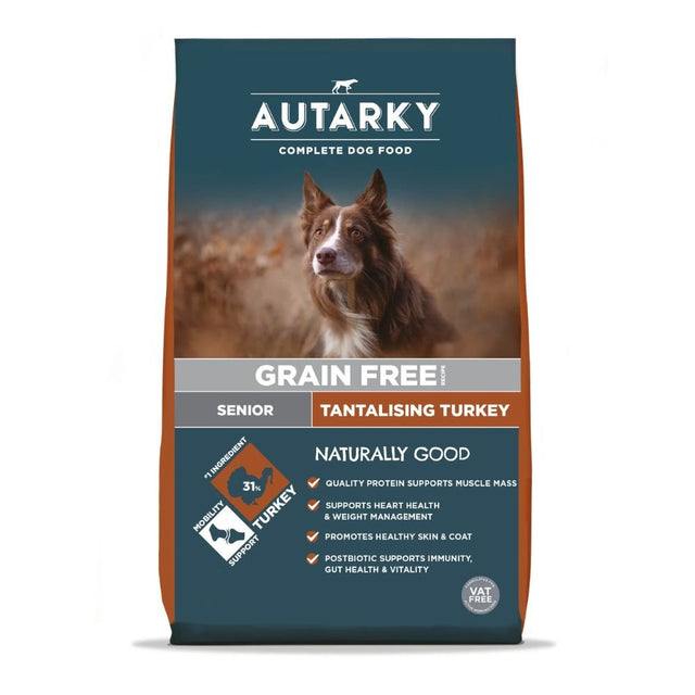 Autarky 12kg Grain Free Turkey Senior Dog Food - Old Railway Line Garden Centre