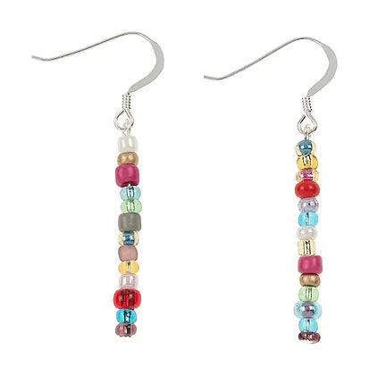 Carrie Elspeth Multicoloured Fusion Beaded Drop Earrings