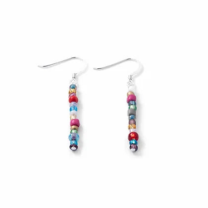Carrie Elspeth Multicoloured Fusion Beaded Drop Earrings