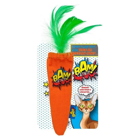 BAM Carrot Catnip Cat Toy - Old Railway Line Garden Centre