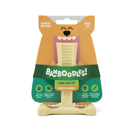 Bamboodles Small T-Bone Cheese Dog Chew - Old Railway Line Garden Centre