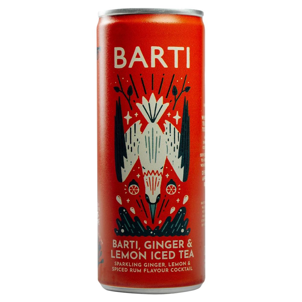 Barti 250ml Sparkling Ginger, Lemon & Spiced Rum Cocktail