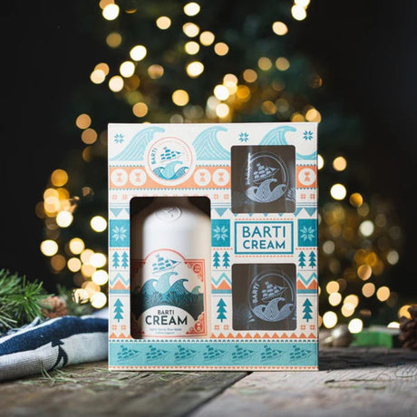 Barti Cream Liqueur Gift Set Large (70cl + 2 Glasses) - Old Railway Line Garden Centre