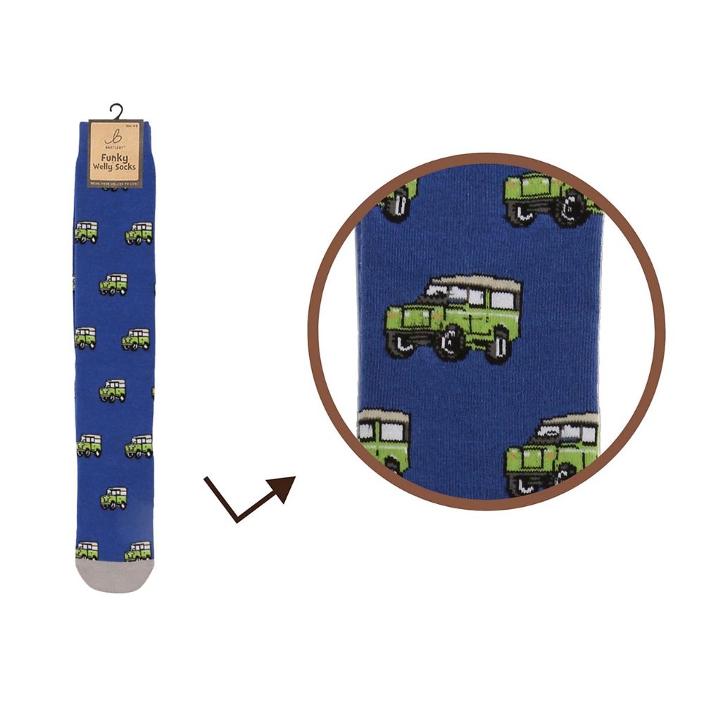 Bartleby 4x4 Vehicle Welly Socks Size 6-11