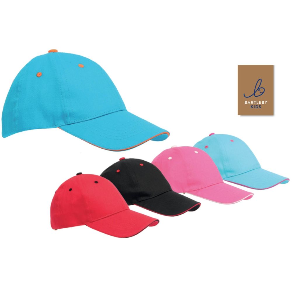 Bartleby Children's Baseball Cap - 2 Tone (Choice of 4)