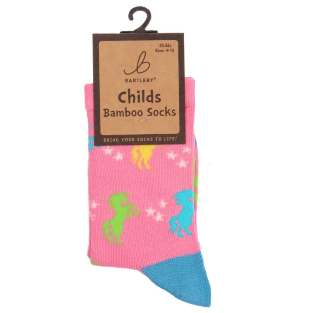 Bartleby Childs Unicorn Funky Bamboo Socks - Size 3-6
