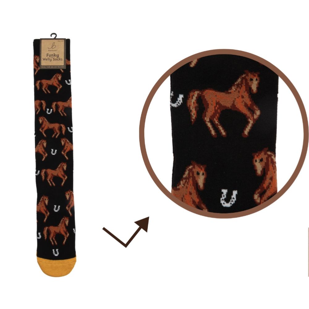 Bartleby Country Horse Welly Socks