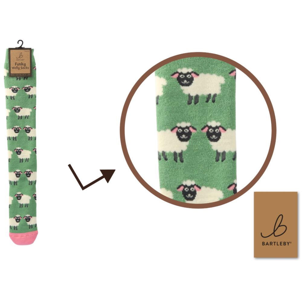 Bartleby Country Sheep Welly Socks