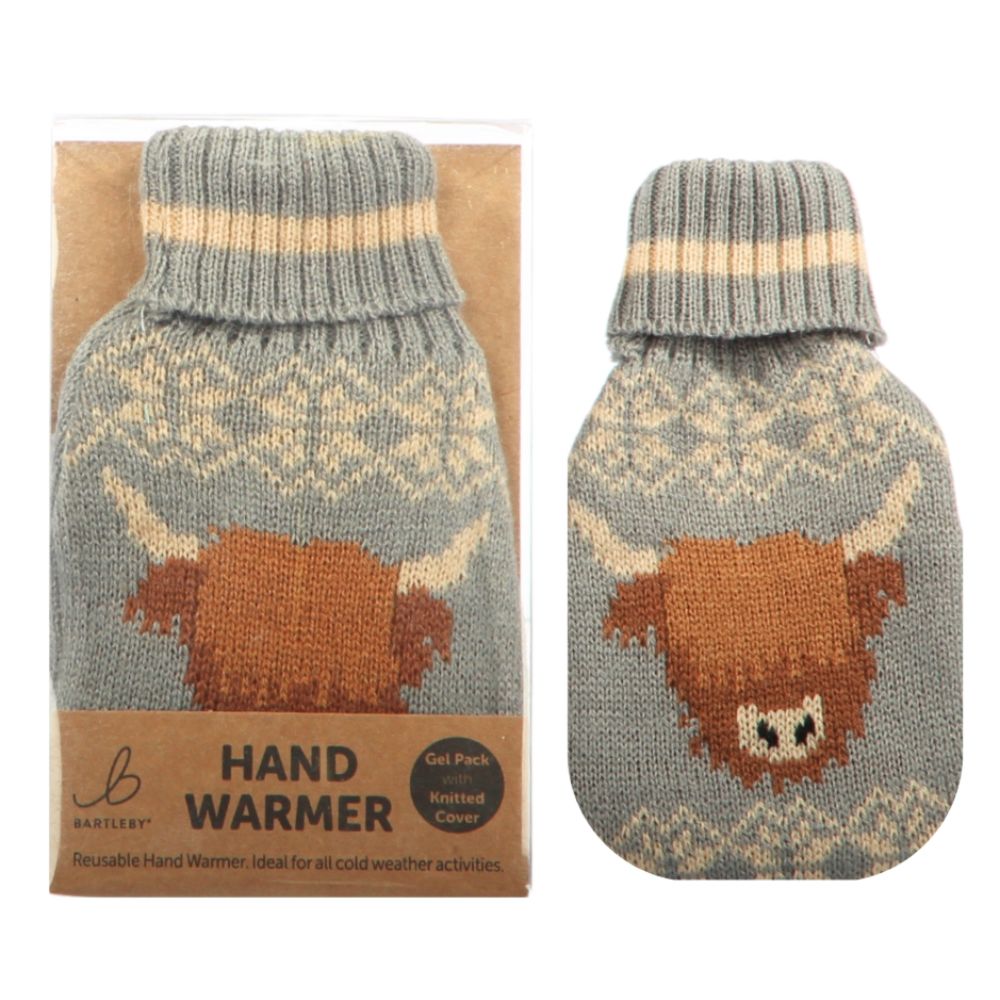 Bartleby Highland Cow Knitted Hand Warmer