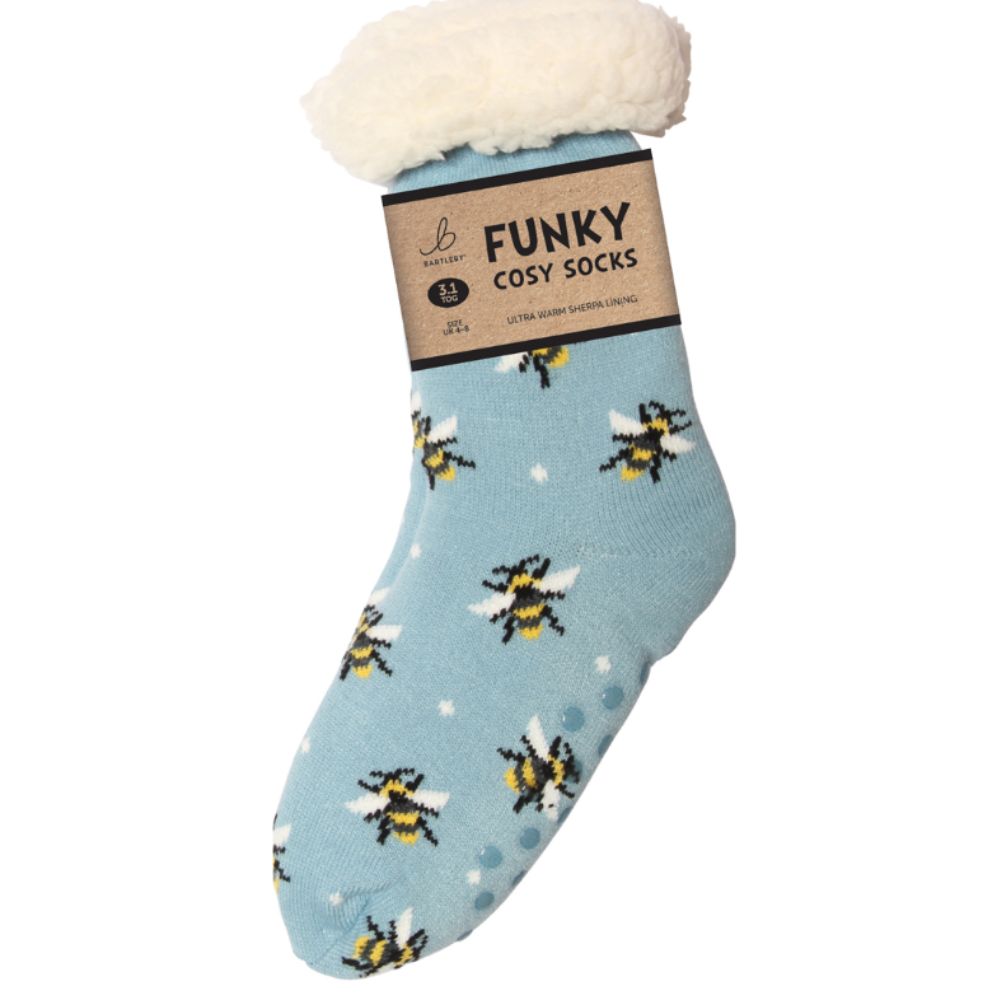 Bartleby Ladies Bumble Bee Sherpa Socks