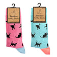 Bartleby Ladies Cat Silhouettes Funky Bamboo Socks - Size 4-7 (Choice of 2) - Old Railway Line Garden Centre