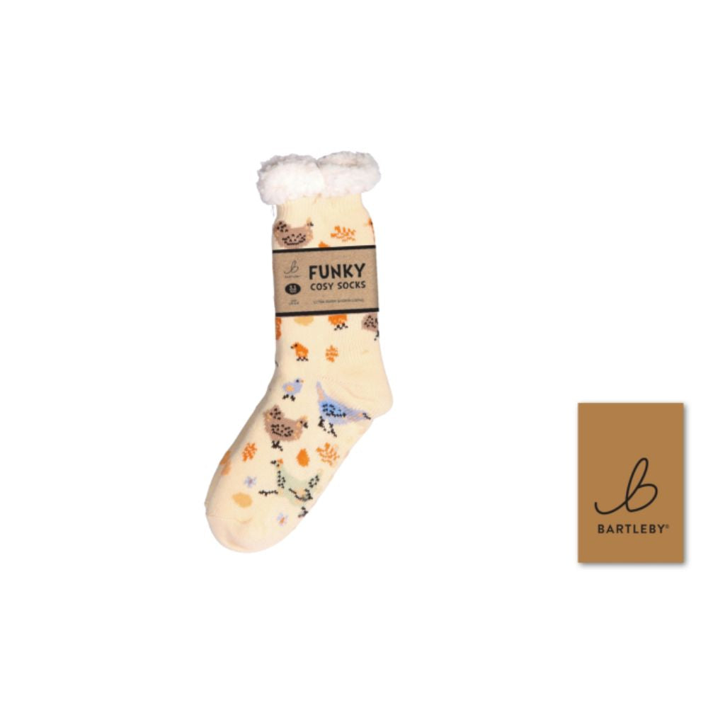 Bartleby Ladies Sherpa Socks - Chicken