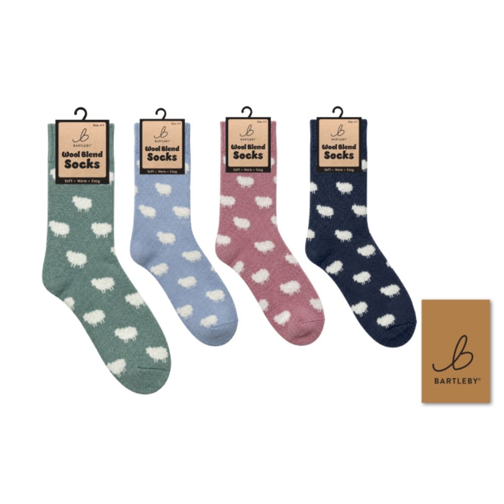 Bartleby Ladies Wool Blend Socks - Sheep (Choice of 4)