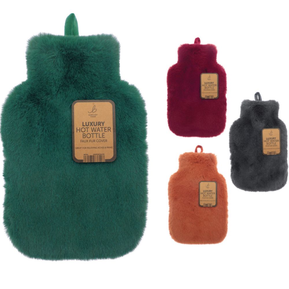 Bartleby Luxury Fur Hot Water Bottle (Choice of 4)